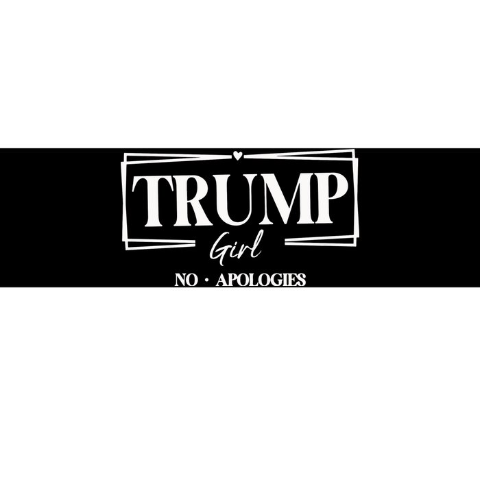 Trump Girl No Apologies Trump Girl Bumper Sticker