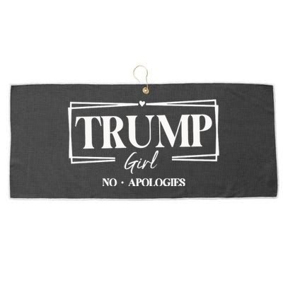 Trump Girl No Apologies Trump Girl Large Microfiber Waffle Golf Towel