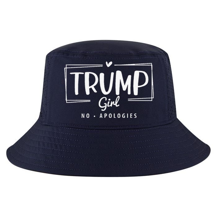 Trump Girl No Apologies Election 2024 Cool Comfort Performance Bucket Hat