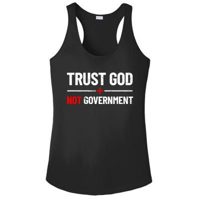 Trust God Not Government Anti Government Political Ladies PosiCharge Competitor Racerback Tank