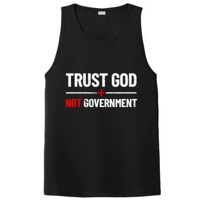 Trust God Not Government Anti Government Political PosiCharge Competitor Tank