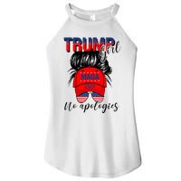 Trump Girl No Apologies Patriotic American Women’s Perfect Tri Rocker Tank