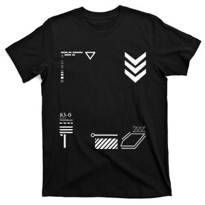 Techwear Goth Ninja Black Sign T-Shirt