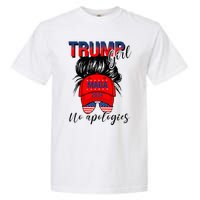 Trump Girl No Apologies Patriotic American Garment-Dyed Heavyweight T-Shirt