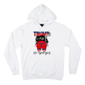 Trump Girl No Apologies Patriotic American Hoodie