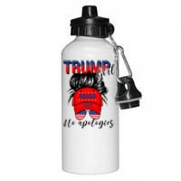 Trump Girl No Apologies Patriotic American Aluminum Water Bottle