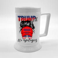 Trump Girl No Apologies Patriotic American Beer Stein