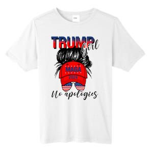 Trump Girl No Apologies Patriotic American Tall Fusion ChromaSoft Performance T-Shirt