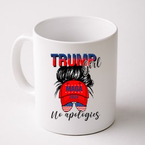 Trump Girl No Apologies Patriotic American Coffee Mug