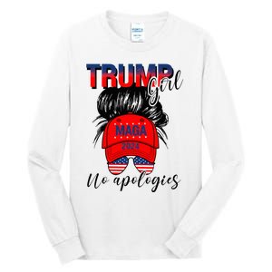 Trump Girl No Apologies Patriotic American Tall Long Sleeve T-Shirt