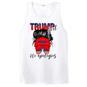 Trump Girl No Apologies Patriotic American PosiCharge Competitor Tank