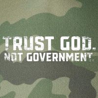 Trust God Not Government Legacy Tie Dye Trucker Hat