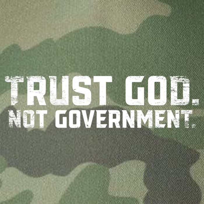 Trust God Not Government Legacy Tie Dye Trucker Hat