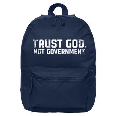 Trust God Not Government 16 in Basic Backpack