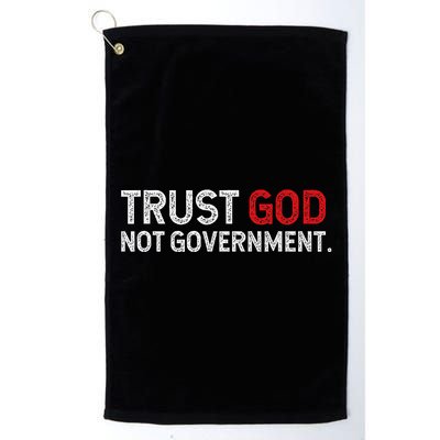 Trust God Not Government Platinum Collection Golf Towel