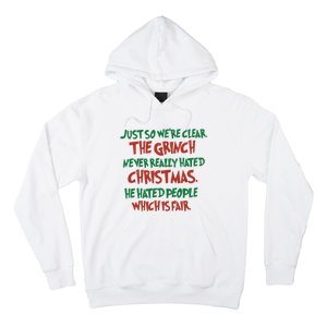 The Grinc Never Really Hated Christmas Funny Hoodie