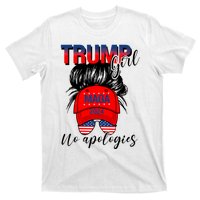 Trump Girl No Apologies Patriotic American Trump 2024 T-Shirt