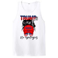 Trump Girl No Apologies Patriotic American Trump 2024 PosiCharge Competitor Tank