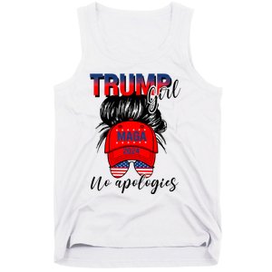 Trump Girl No Apologies Patriotic American Trump 2024 Tank Top