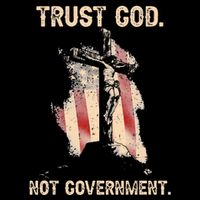 Trust God Not Government Christian Faith Cross Us Flag Visor