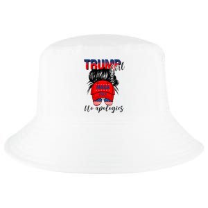 Trump Girl No Apologies Patriotic American Cool Comfort Performance Bucket Hat