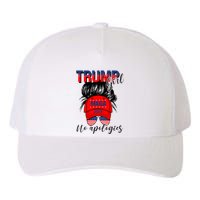 Trump Girl No Apologies Patriotic American Yupoong Adult 5-Panel Trucker Hat