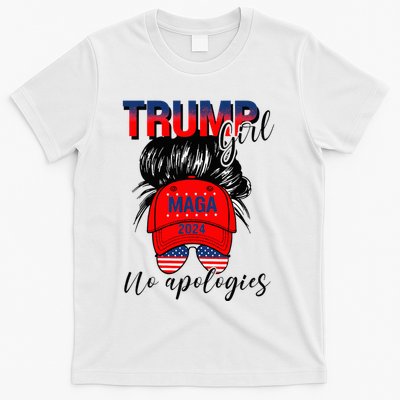 Trump Girl No Apologies Patriotic American T-Shirt