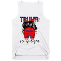 Trump Girl No Apologies Patriotic American Tank Top