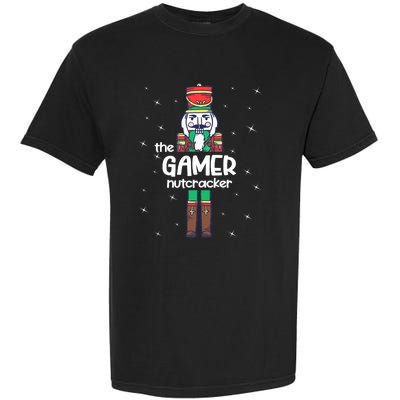 The Gamer Nutcracker Family Matching Christmas Pajama Garment-Dyed Heavyweight T-Shirt