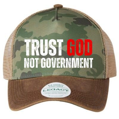 Trust God Not Government Legacy Tie Dye Trucker Hat