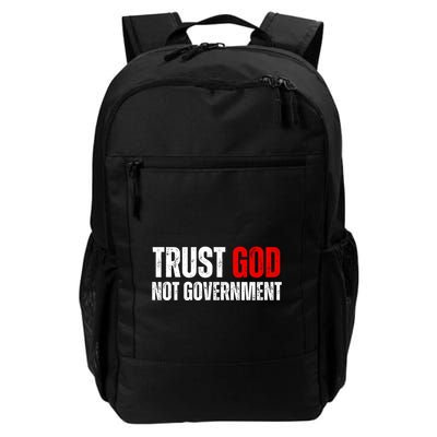 Trust God Not Government Backpack
