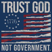 Trust God Not Government Anti Government Political Drawstring Bag