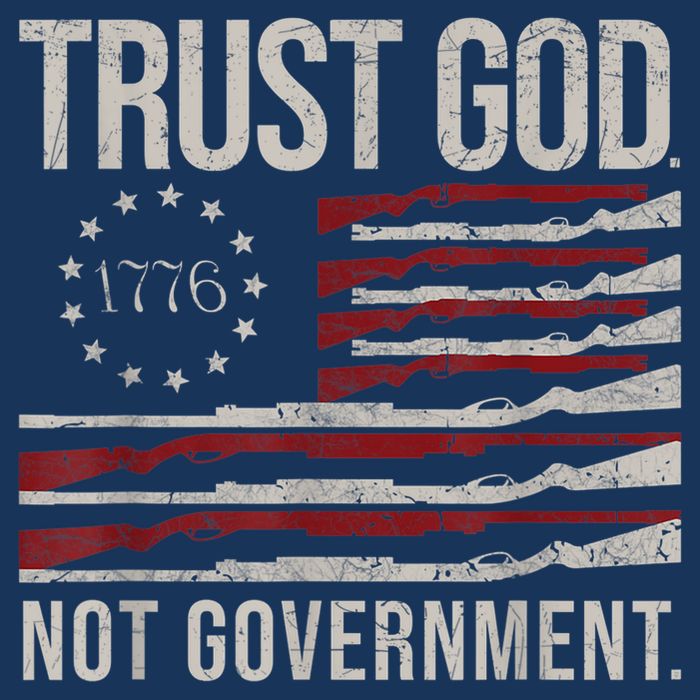 Trust God Not Government Anti Government Political Drawstring Bag