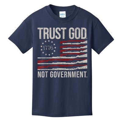 Trust God Not Government Anti Government Political Kids T-Shirt