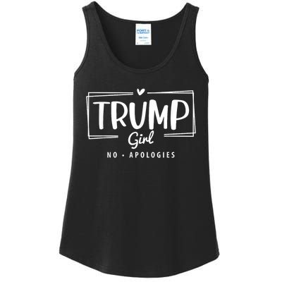 Trump Girl No Apologies Election 2024 Ladies Essential Tank