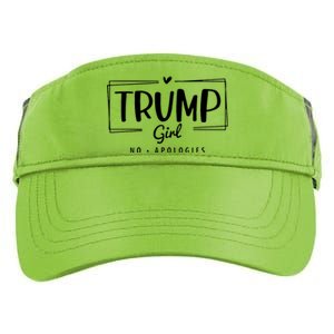 Trump Girl No Apologies Election 2024 Adult Drive Performance Visor