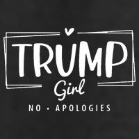 Trump Girl No Apologies Election 2024 7 Panel Mesh Trucker Snapback Hat