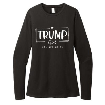 Trump Girl No Apologies Election 2024 Womens CVC Long Sleeve Shirt