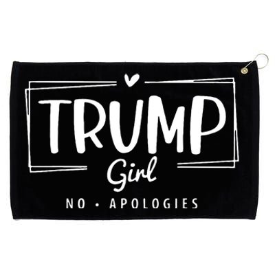 Trump Girl No Apologies Election 2024 Grommeted Golf Towel