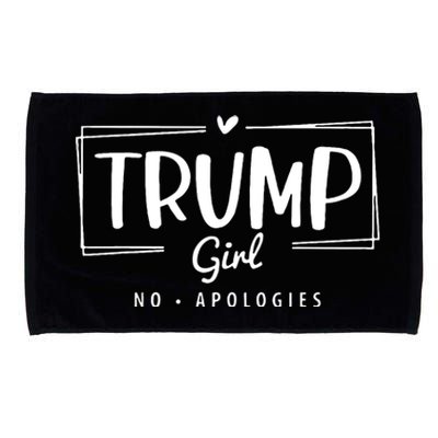 Trump Girl No Apologies Election 2024 Microfiber Hand Towel