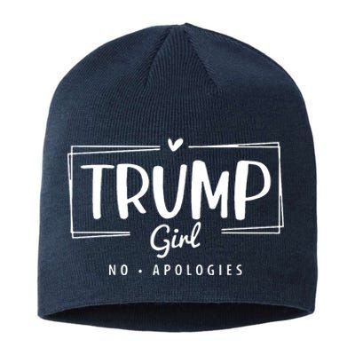 Trump Girl No Apologies Election 2024 Sustainable Beanie