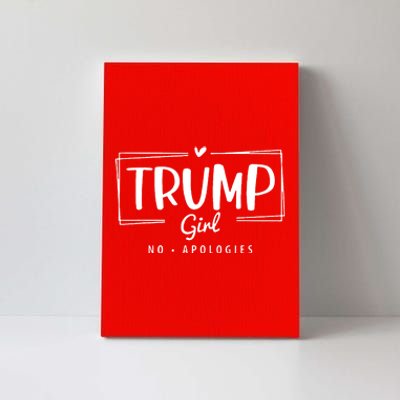 Trump Girl No Apologies Election 2024 Canvas