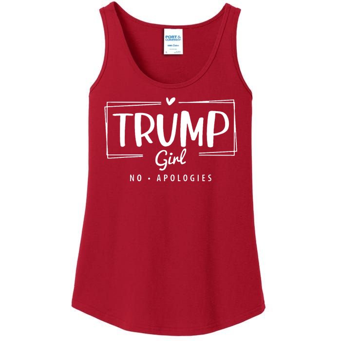 Trump Girl No Apologies Election 2024 Ladies Essential Tank