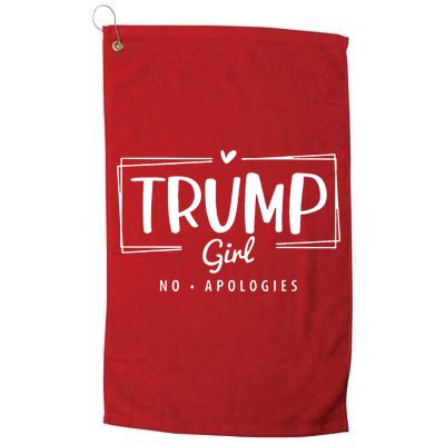 Trump Girl No Apologies Election 2024 Golf Towel