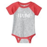 Trump Girl No Apologies Election 2024 Infant Baby Jersey Bodysuit