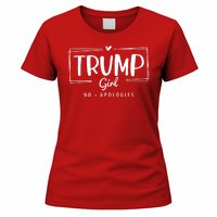 Trump Girl No Apologies Election 2024 Women's T-Shirt