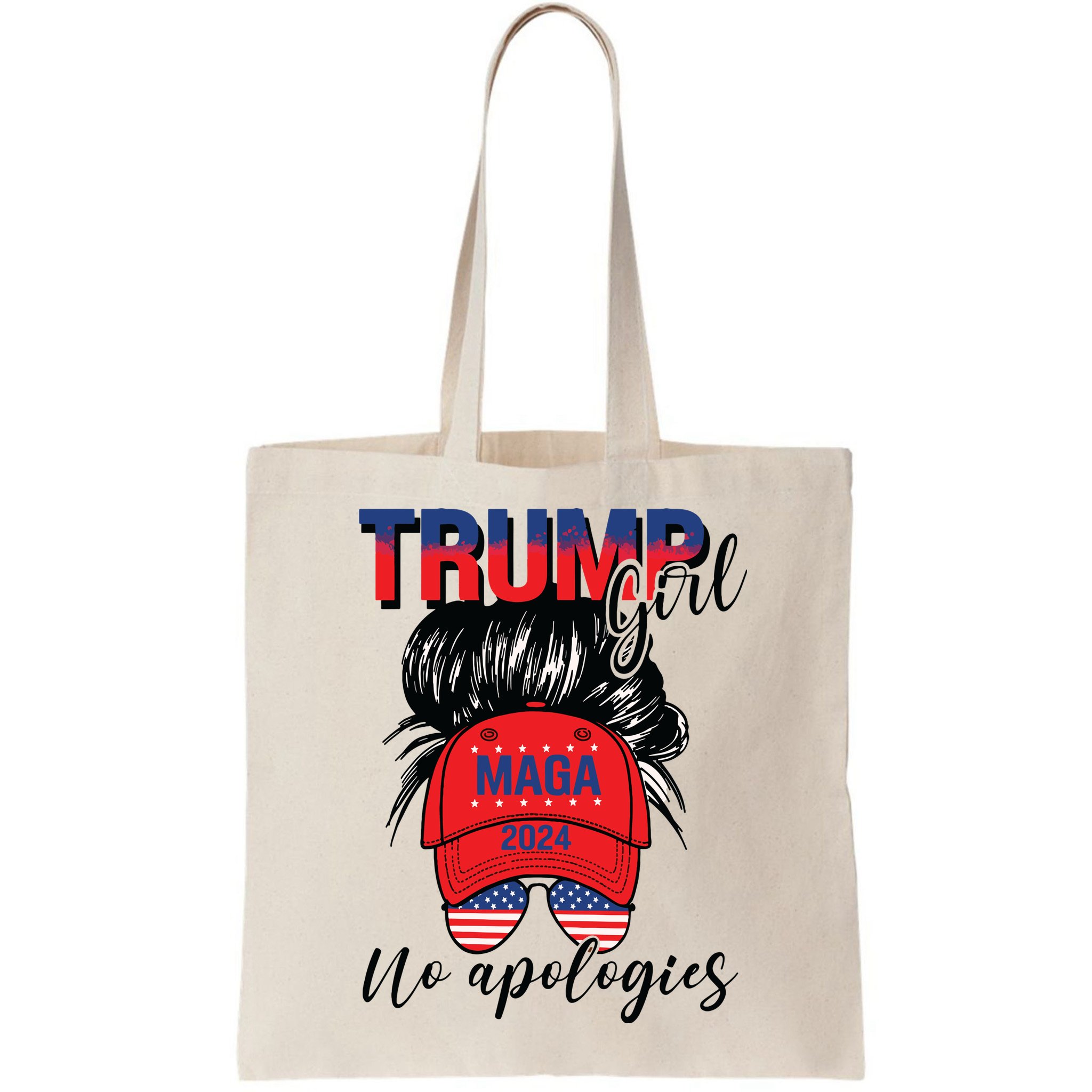 Trump Girl No Apologies Patriotic American Bag