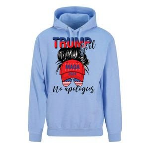 Trump Girl No Apologies Patriotic American Unisex Surf Hoodie