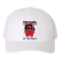 Trump Girl No Apologies Patriotic American Yupoong Adult 5-Panel Trucker Hat