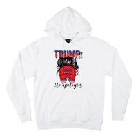 Trump Girl No Apologies Patriotic American Hoodie